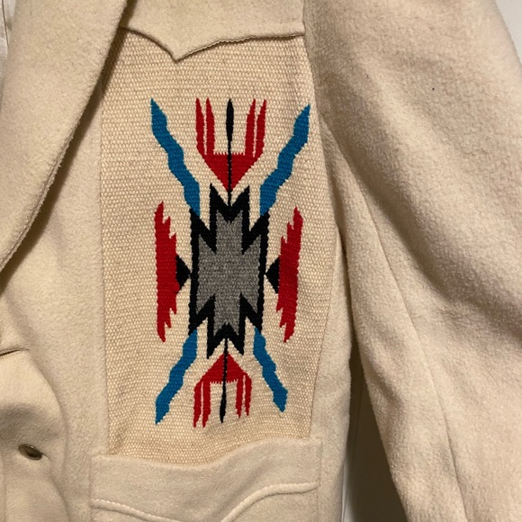 Vntg Golden Pioneer Wear Western Aztec Chimayo Jacket Blazer BUFFALO buttons - Picture 3 of 13
